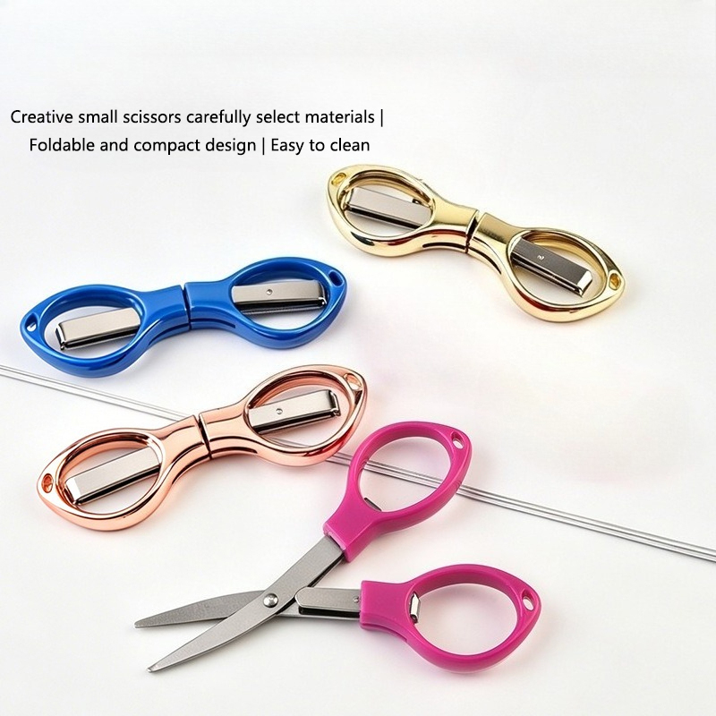 Fishing Line Cutter - Portable Stationery Folding Scissors Stainless Steel