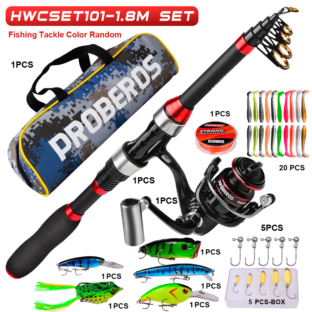 Freshwater Line - Complete Fishing Tackle Set, Telescopic Rod