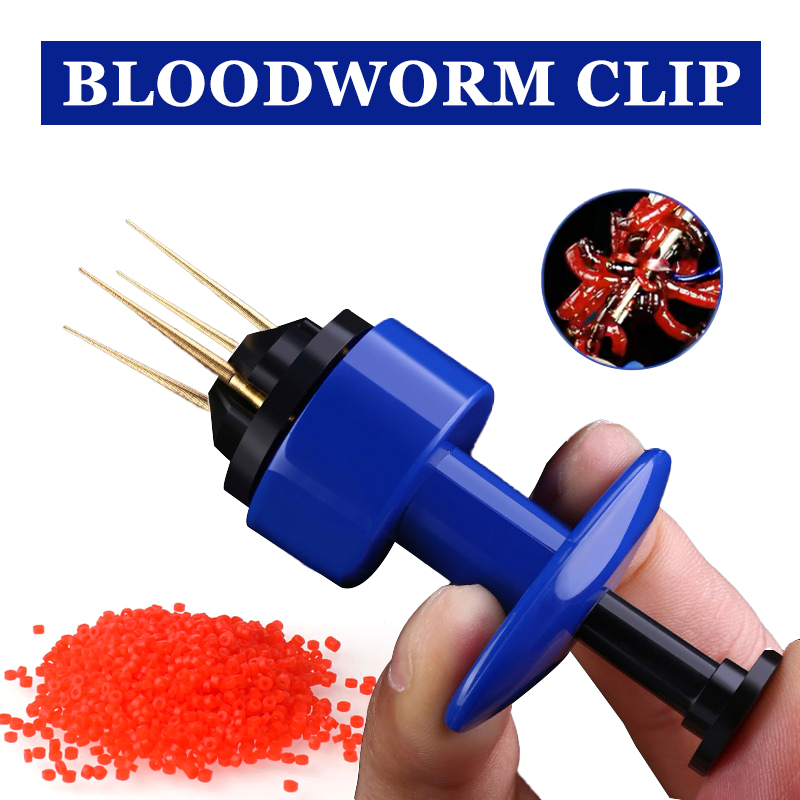 Tippet Line - Bait Clip blood worm Bait Clip