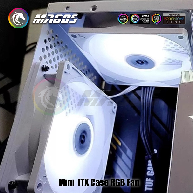Mini ITX Case ARGB Fan 8cm 9cm - Fly Line ulasan dan harga