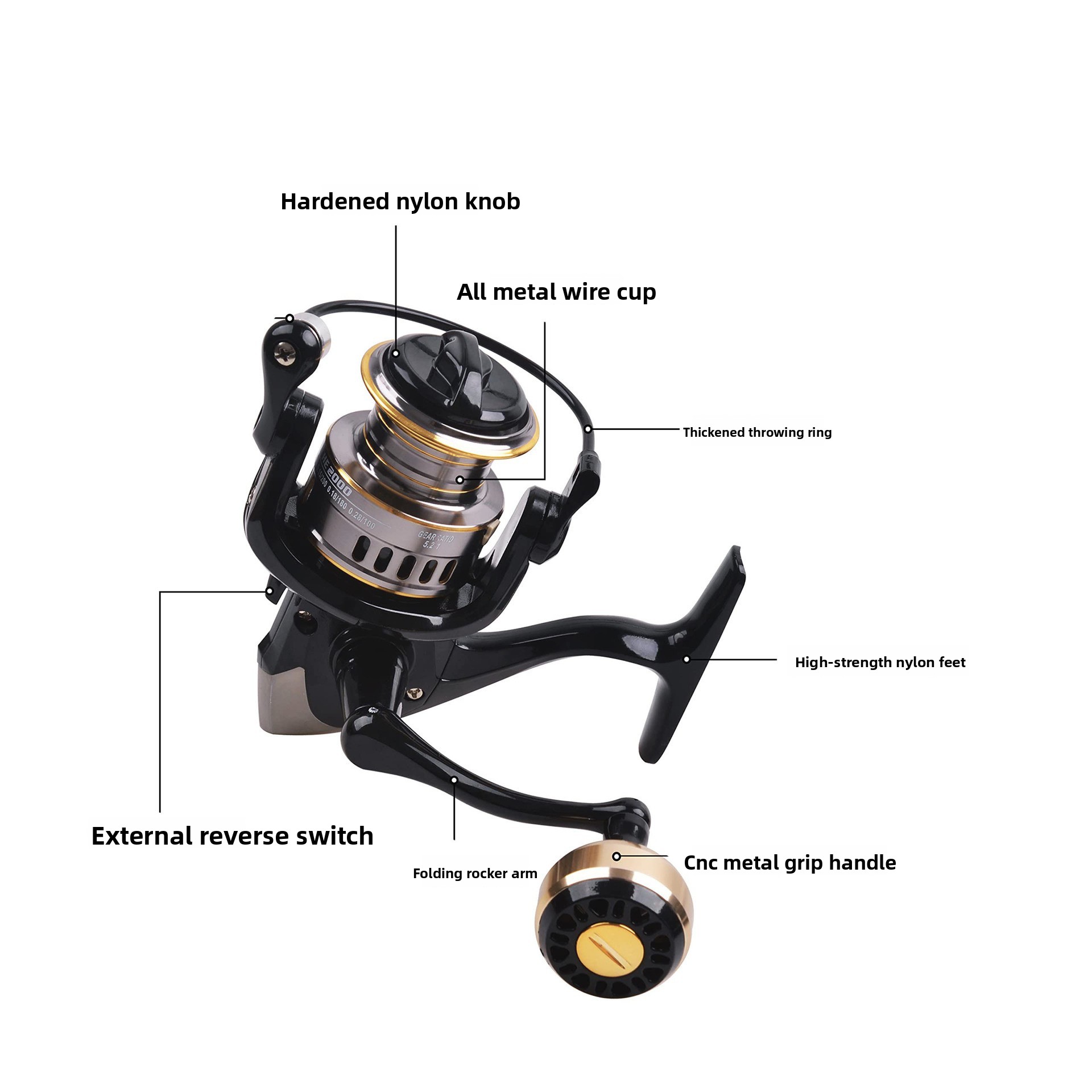 Full Metal Spinning Fishing Re - Ice Fishing Line ulasan dan harga