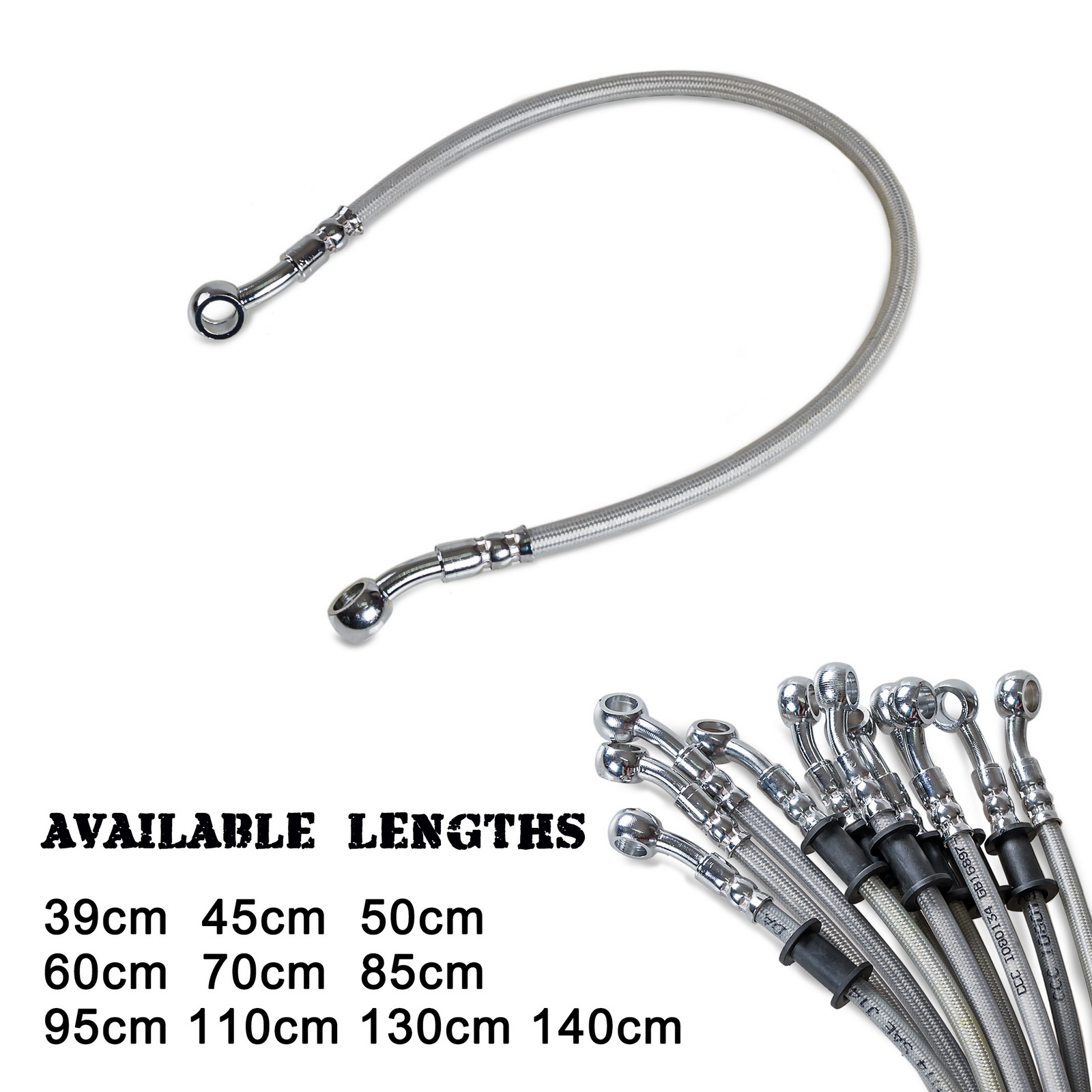 39cm-140cm Motorcycle Brake Oi - Braided Line ulasan dan harga