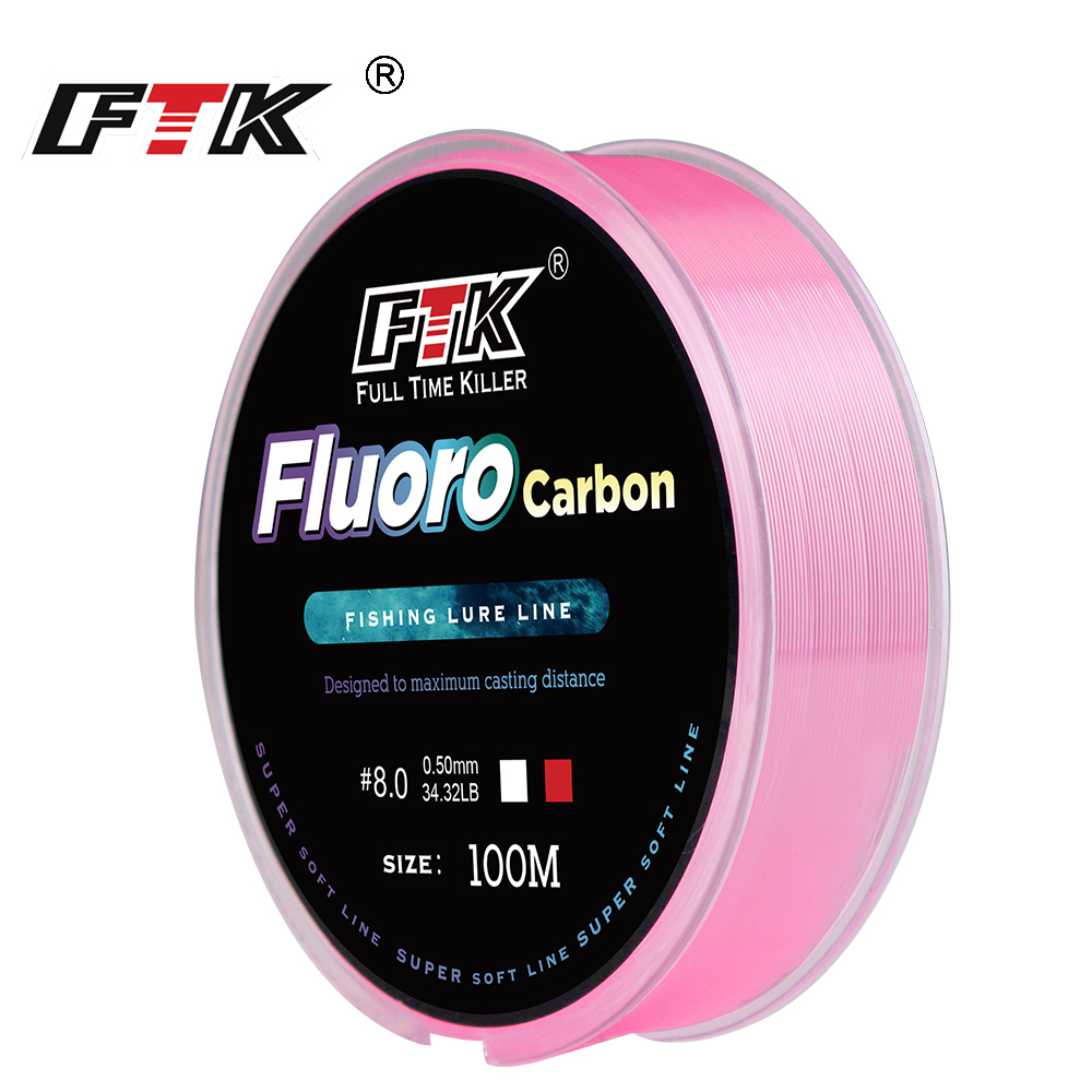FTK 100m 4.13-34.32LB Fluoroca - Fluorocarbon Line ulasan dan harga