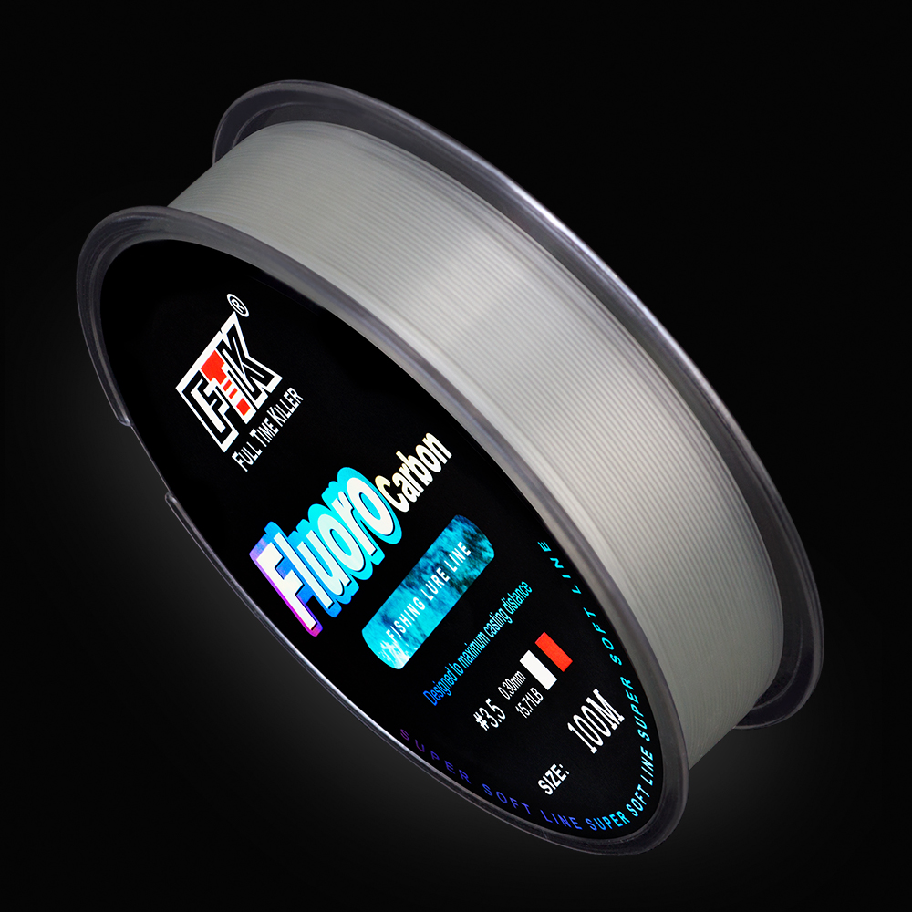 FTK 100m 4.13-34.32LB Fluoroca - Fluorocarbon Line ulasan dan harga