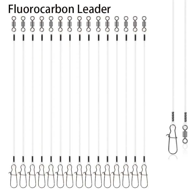 15pcs Fluorocarbon Wire Leader - Leader Line ulasan dan harga