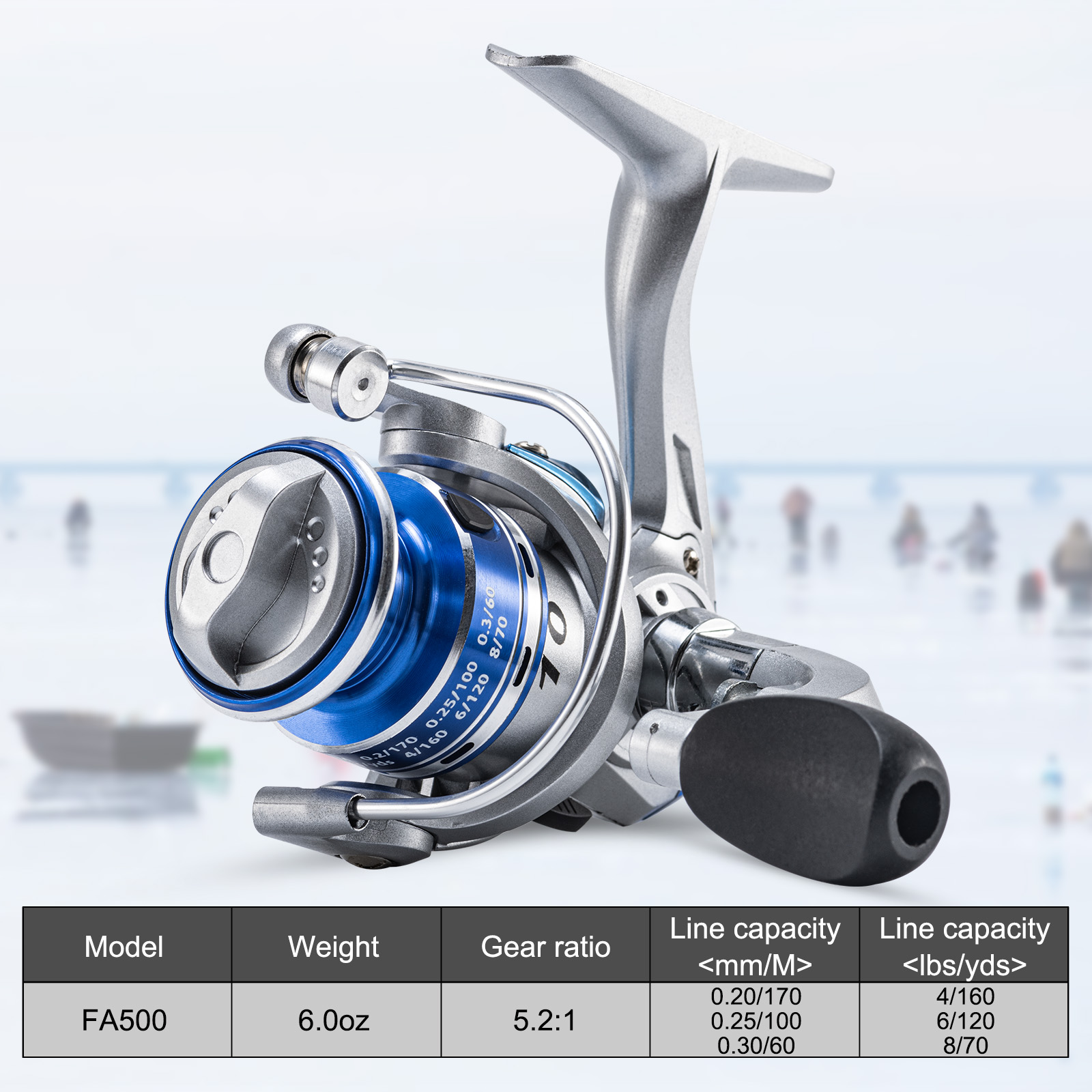 Goture New Ice Fishing Reels W - Ice Fishing Line ulasan dan harga
