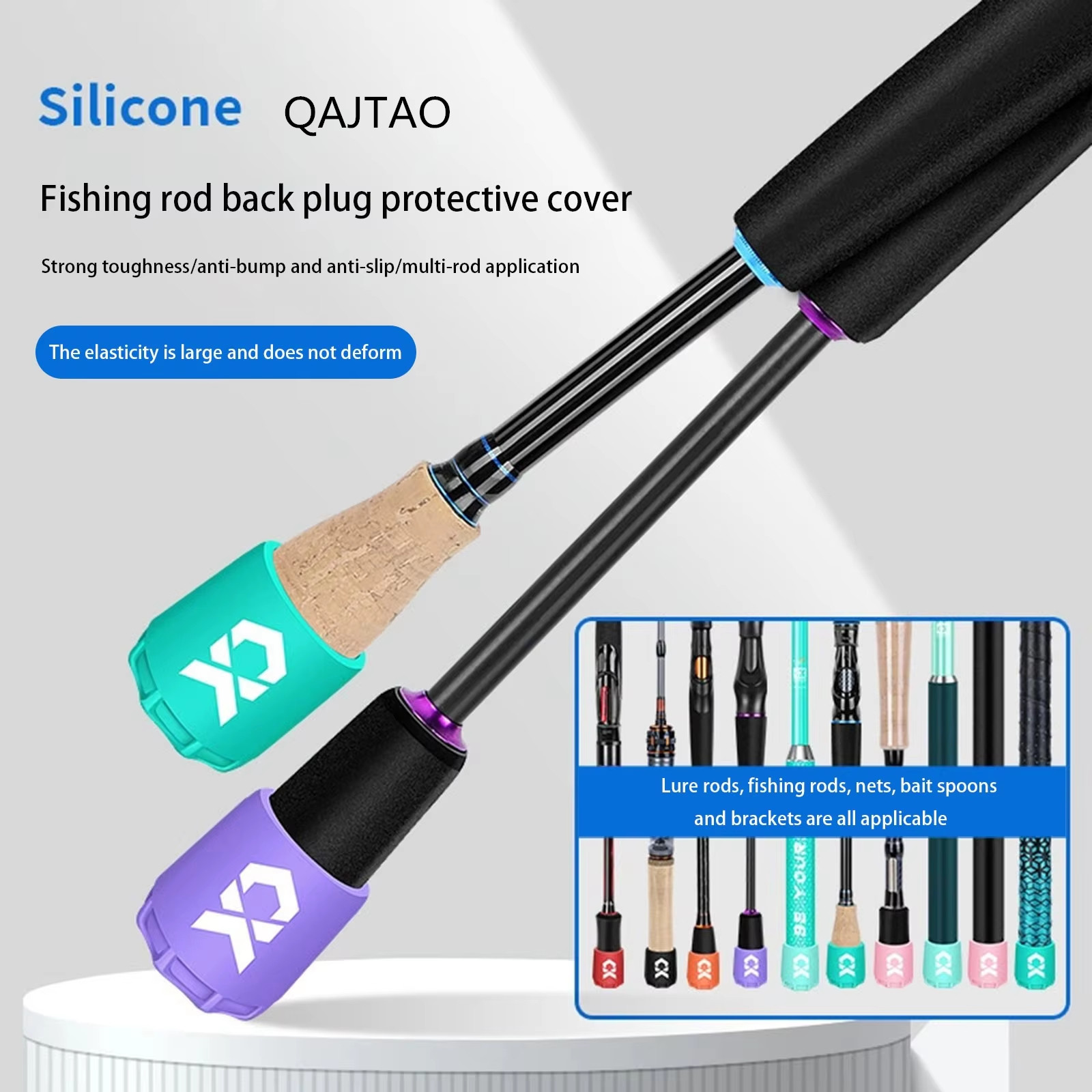 Silicone Fishing Rod End Cap P - Fishing Line Box ulasan dan harga