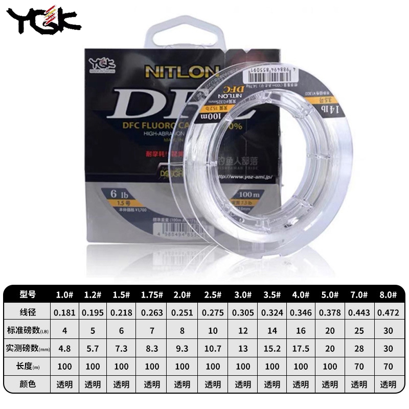 YGK Original DFC Carbon Line O - Fluorocarbon Line ulasan dan harga