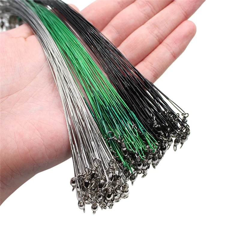 20PCS Anti Bite Steel Fishing  - Leader Line ulasan dan harga