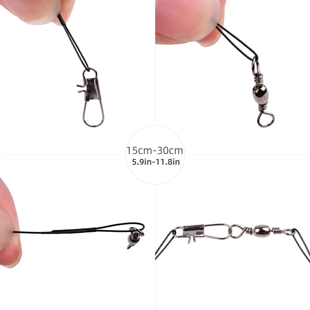 20PCS Anti Bite Steel Fishing  - Leader Line ulasan dan harga