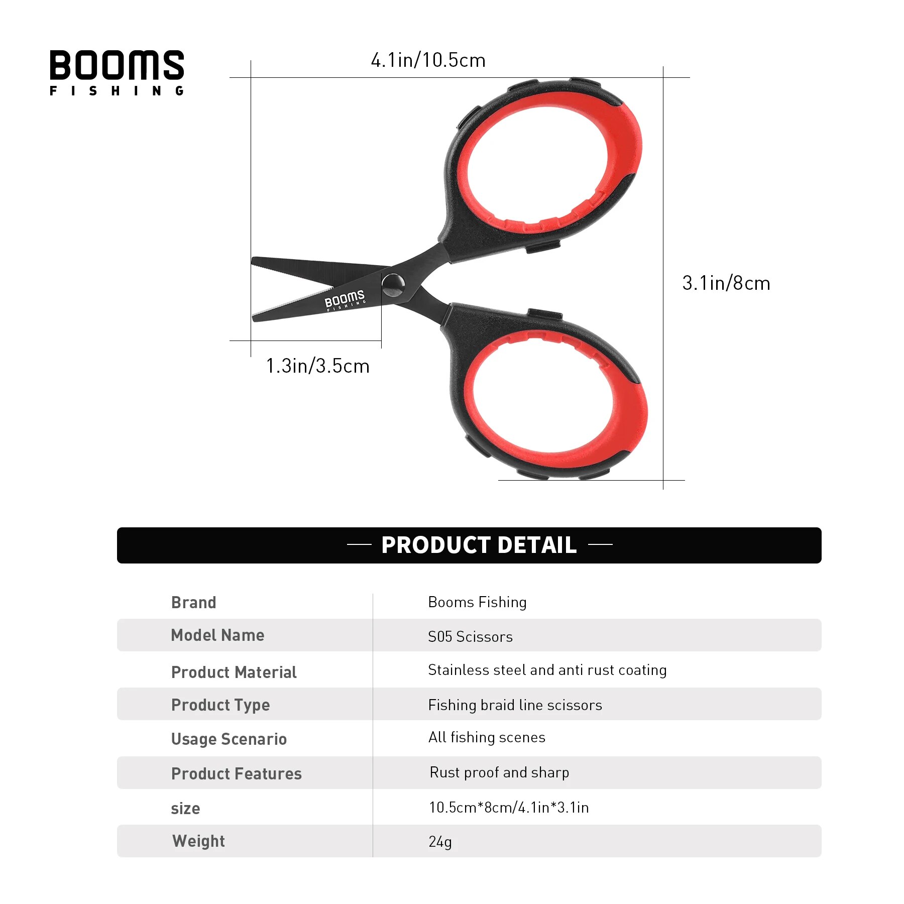Booms Fishing S05 Braid Wire S - Monofilament Line ulasan dan harga