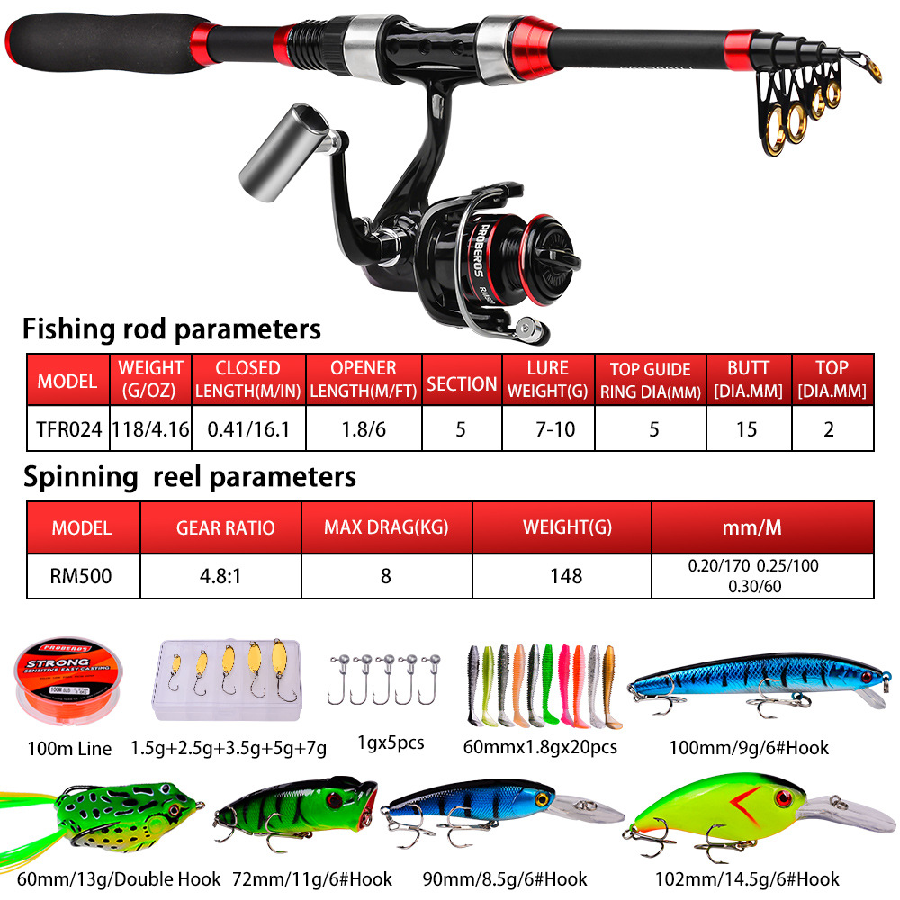 Complete Fishing Tackle Set, T - Freshwater Line ulasan dan harga