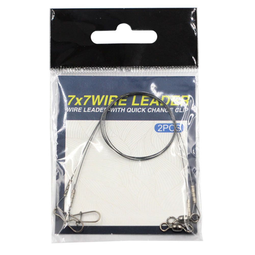 2pc Fishing Titanium Wire Lead - Leader Line ulasan dan harga