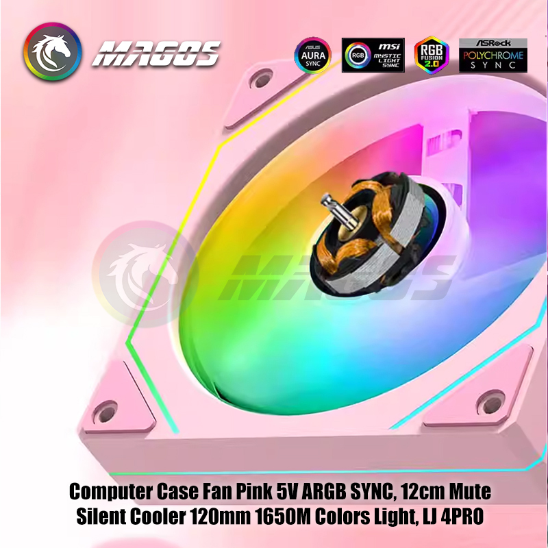 Computer Case Fan Pink 5V ARGB - Fly Line ulasan dan harga