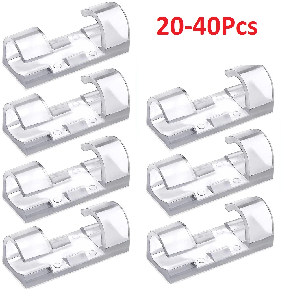 40PCS Cable Organizer Clips Ca - Tippet Line ulasan dan harga