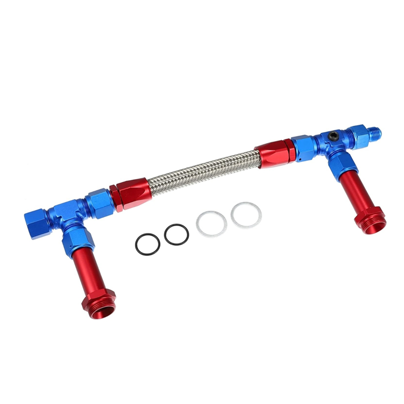 8AN Dual Feed Fuel Line To 7/8 - Braided Line ulasan dan harga