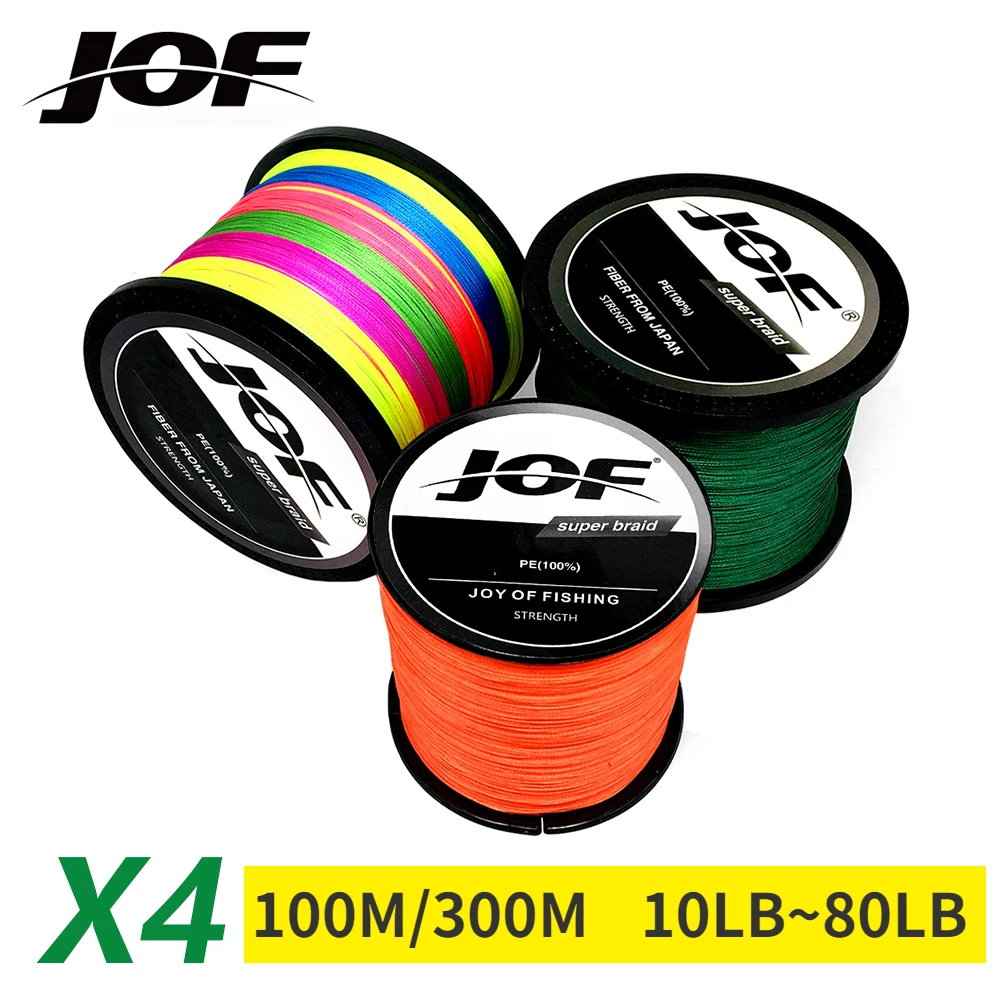 JOF x4 Braided PE Fishing Line - Copolymer Line ulasan dan harga