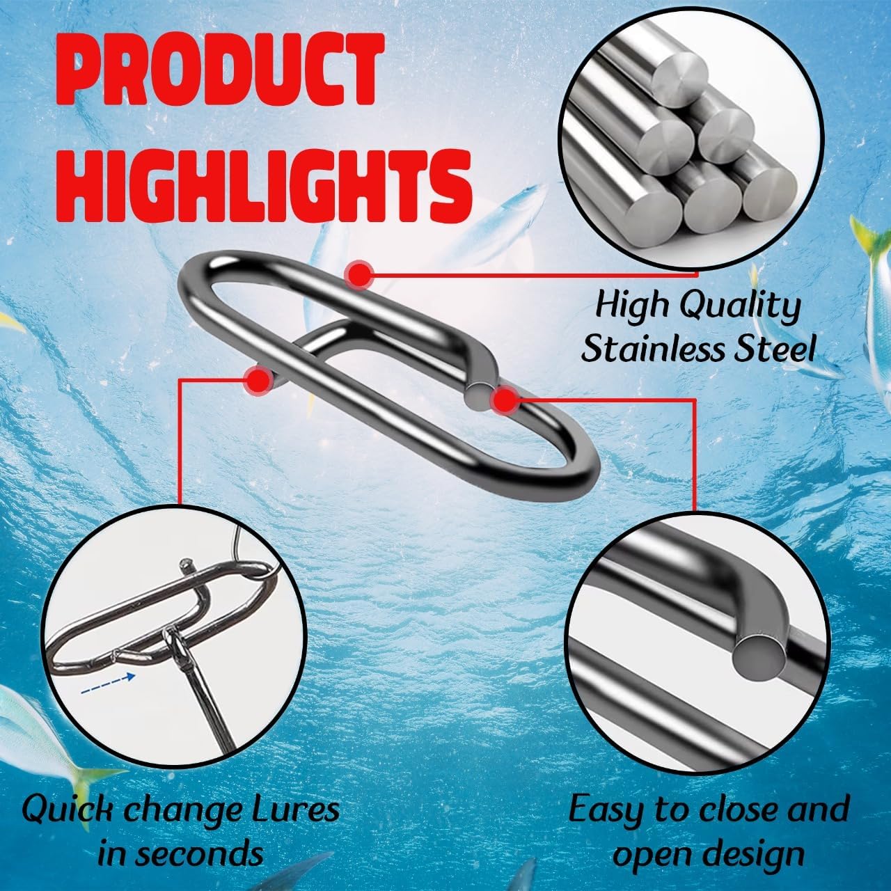 9KM Fishing Snap Kit 110pcs Po - Saltwater Line ulasan dan harga