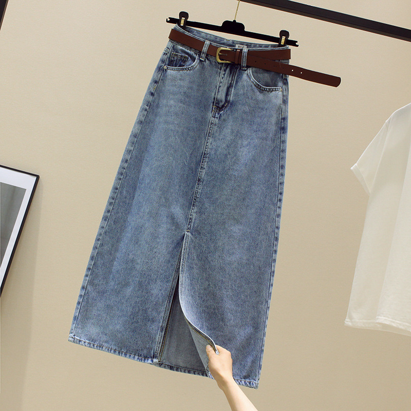 Sexy Wrap Buttocks Denim Skirt - Fly Line ulasan dan harga