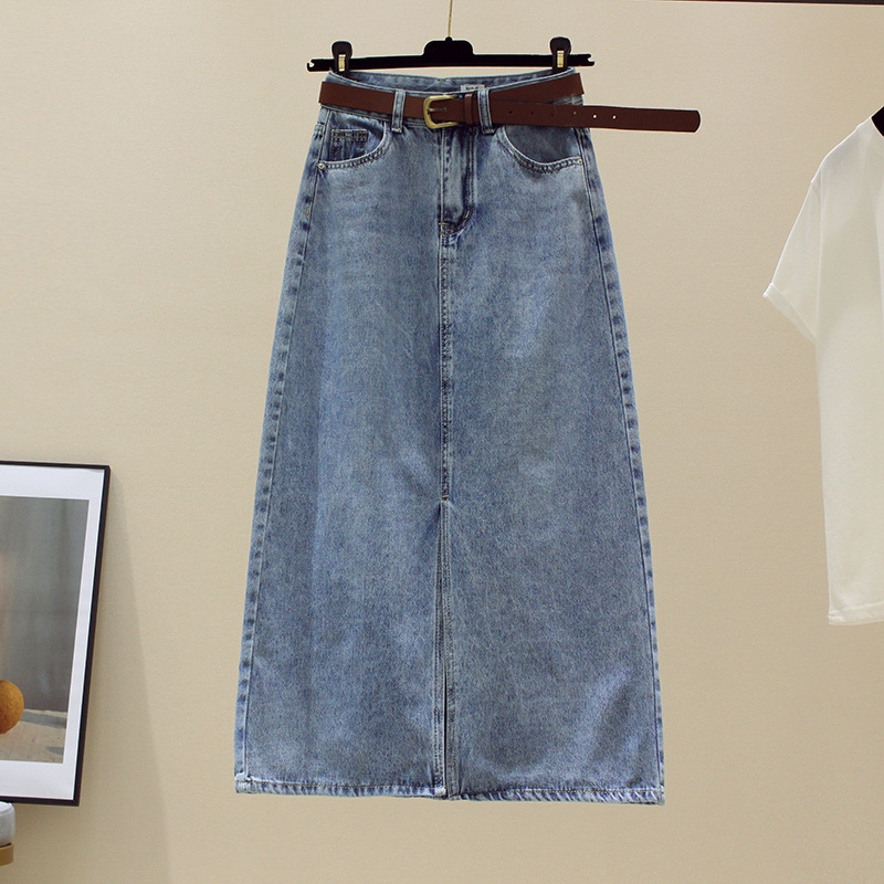 Sexy Wrap Buttocks Denim Skirt - Fly Line ulasan dan harga