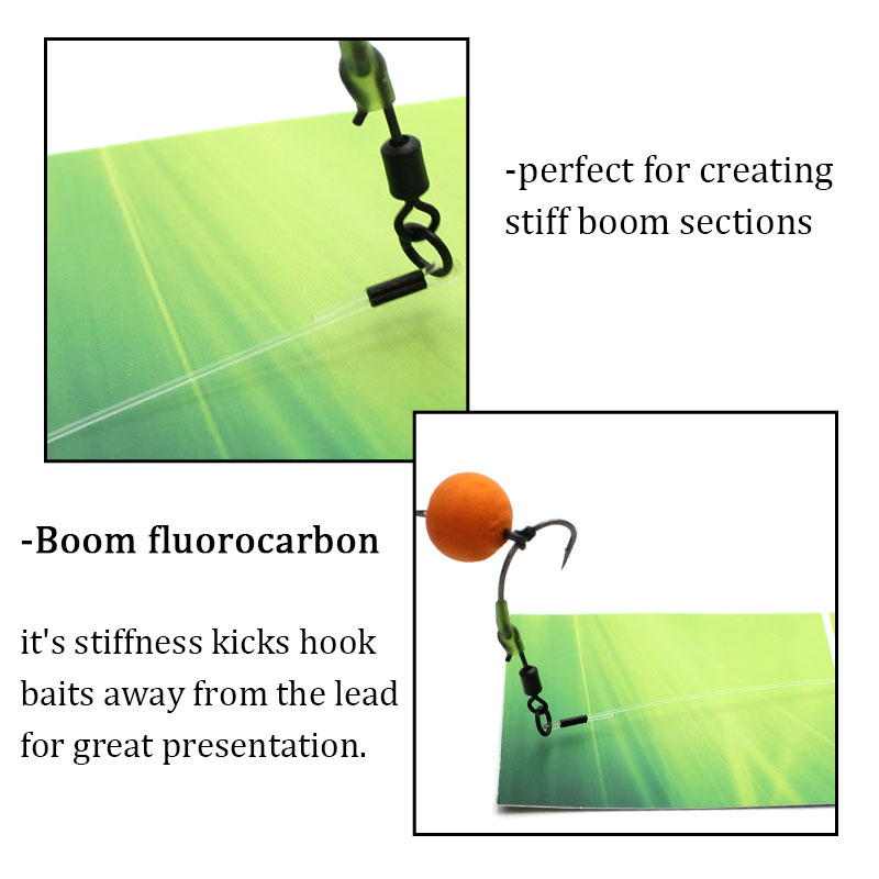 Carp Fishing Hooklink Boom Flu - Fluorocarbon Line ulasan dan harga