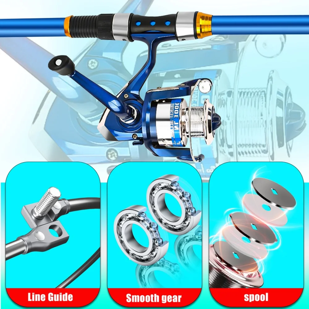 2.1-3.6M Telescopic Glass Fibe - Fishing Line Spooler ulasan dan harga