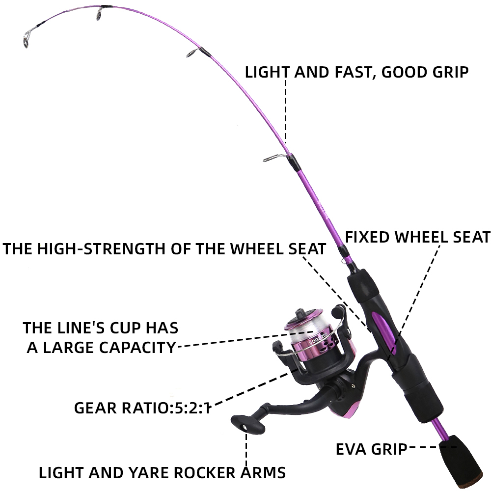 Ice Fishing Rod Reel Combo 68c - Ice Fishing Line ulasan dan harga
