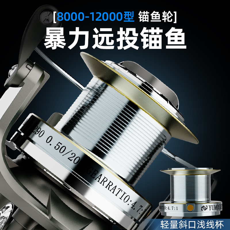 Full Metal Long Cast Spinning  - Ice Fishing Line ulasan dan harga