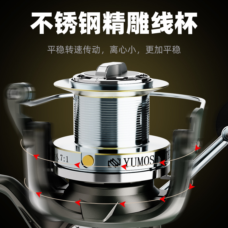 Full Metal Long Cast Spinning  - Ice Fishing Line ulasan dan harga