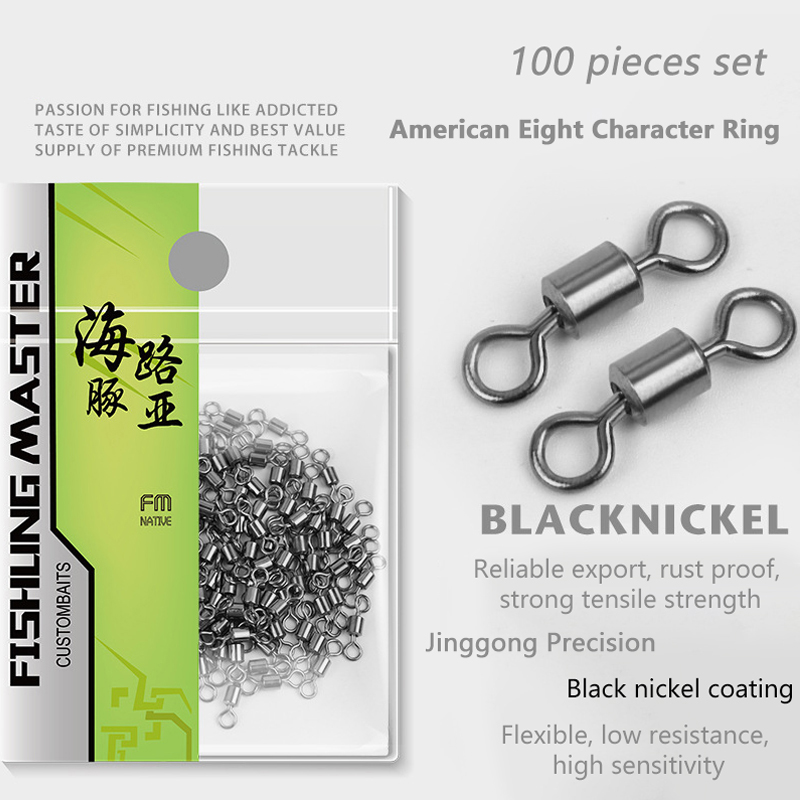 ★▲100Pcs Fishing Swivels Stain - Monofilament Line ulasan dan harga