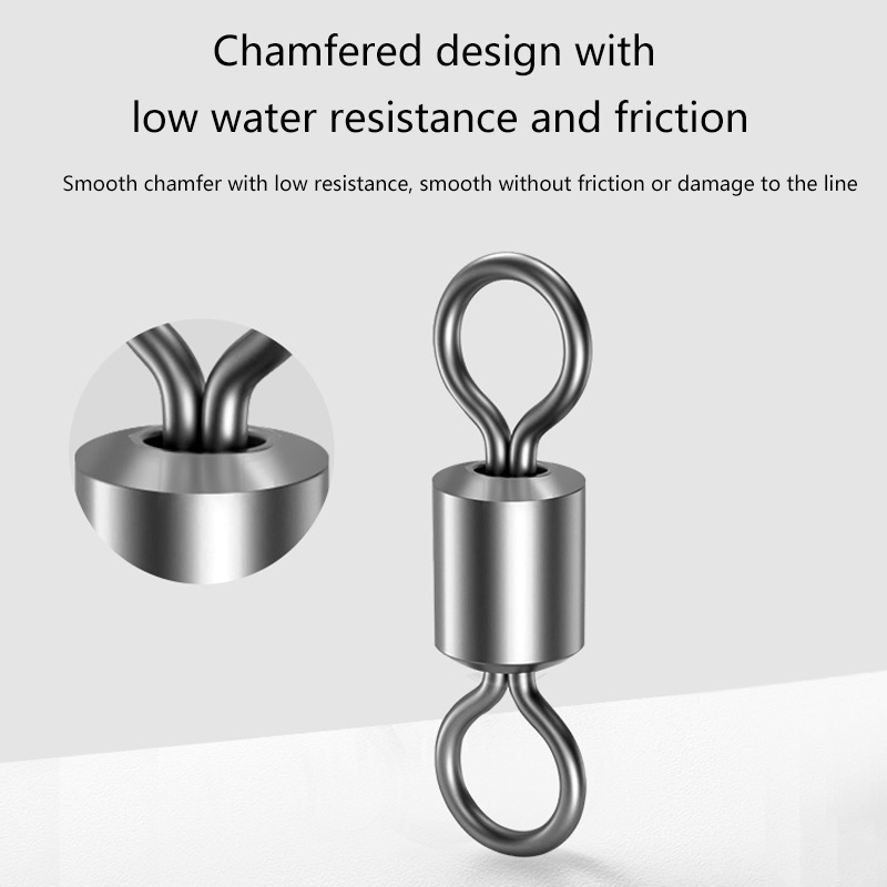 ★▲100Pcs Fishing Swivels Stain - Monofilament Line ulasan dan harga