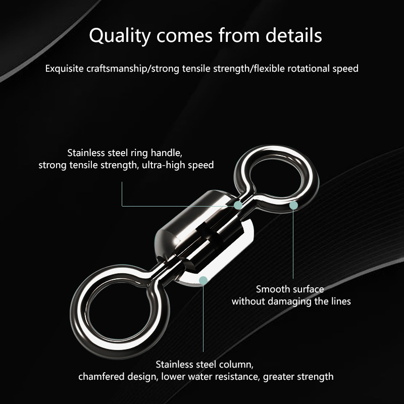 ★▲100Pcs Fishing Swivels Stain - Monofilament Line ulasan dan harga