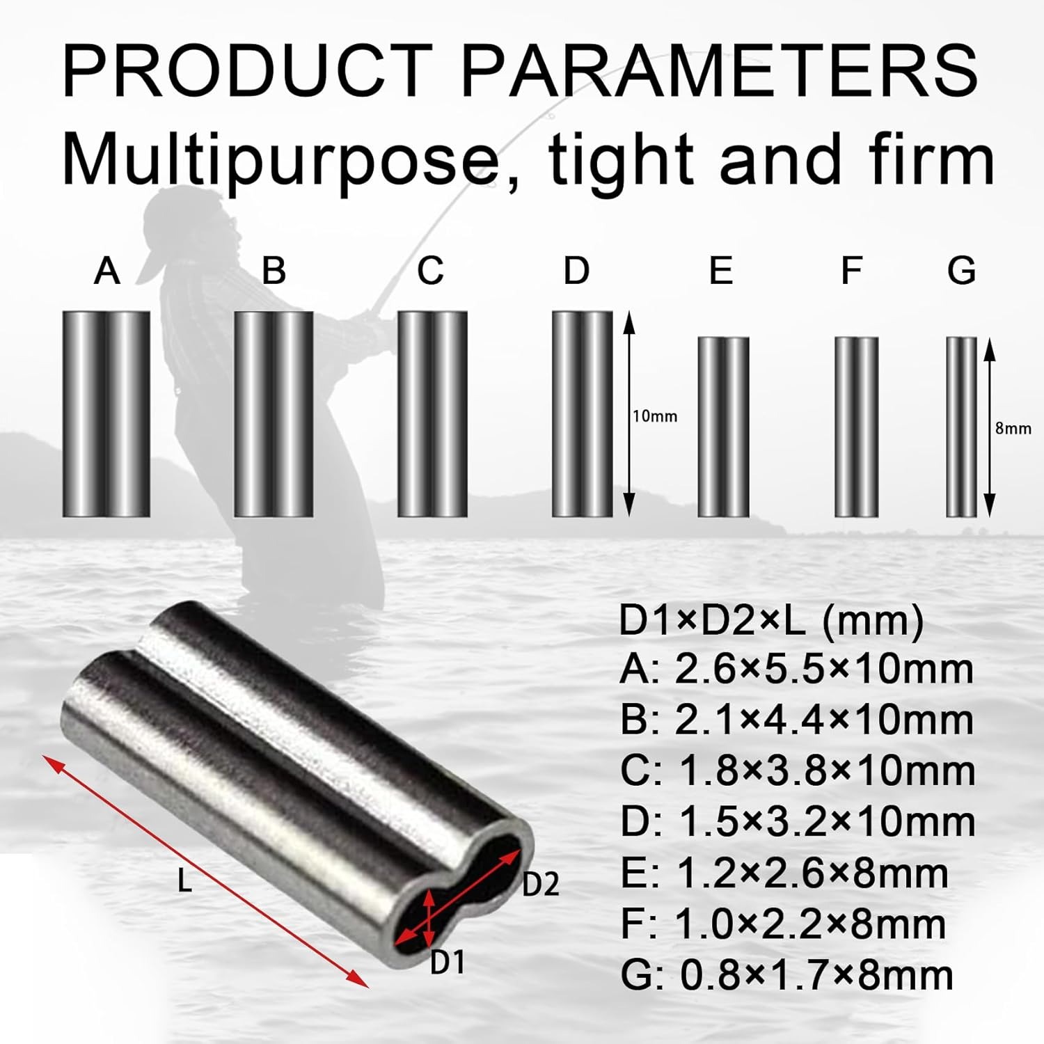 Copper Double Barrel Crimp Sle - Leader Line ulasan dan harga