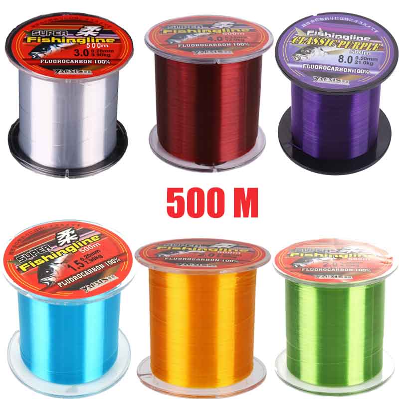 1pc 500M Fishing Line Super St - Fluorocarbon Line ulasan dan harga