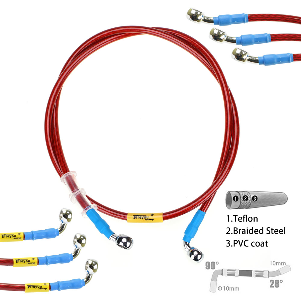400mm-2400mm Brake Hose Hydrau - Braided Line ulasan dan harga