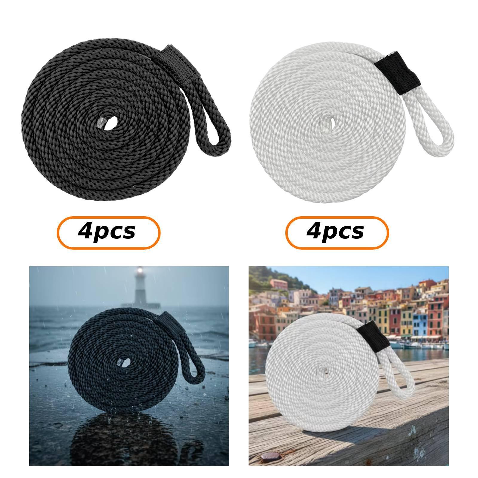 4 Pieces Docklines Mooring Rop - Braided Line ulasan dan harga