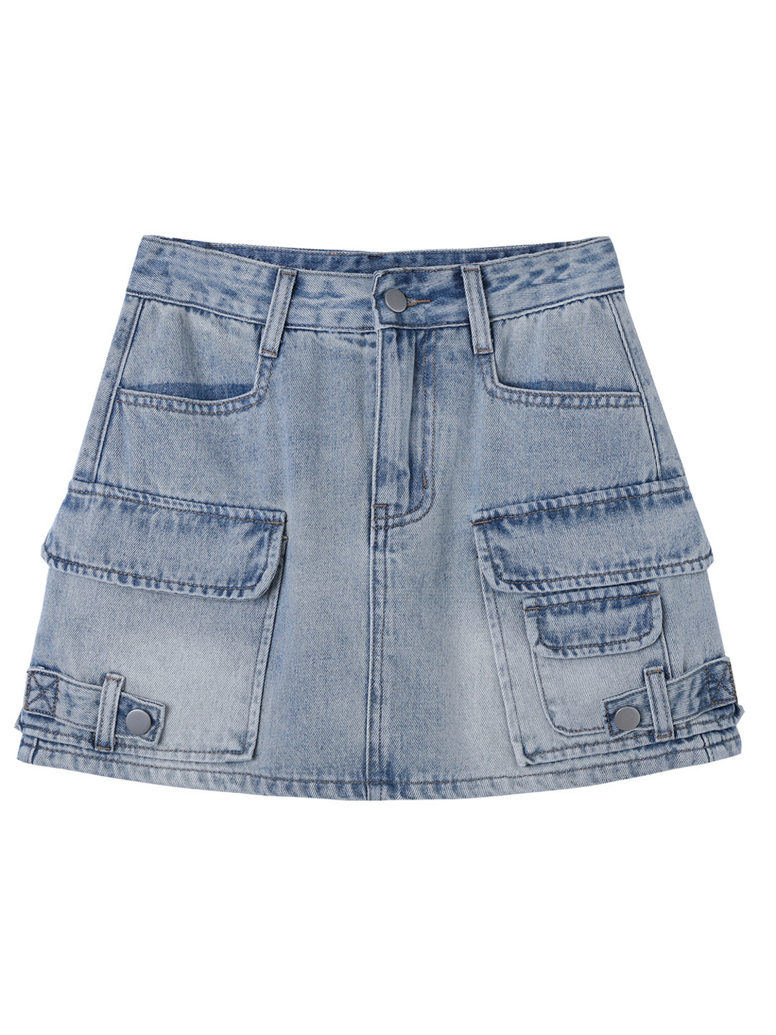 Women High Waist Cargo Denim M - Fly Line ulasan dan harga