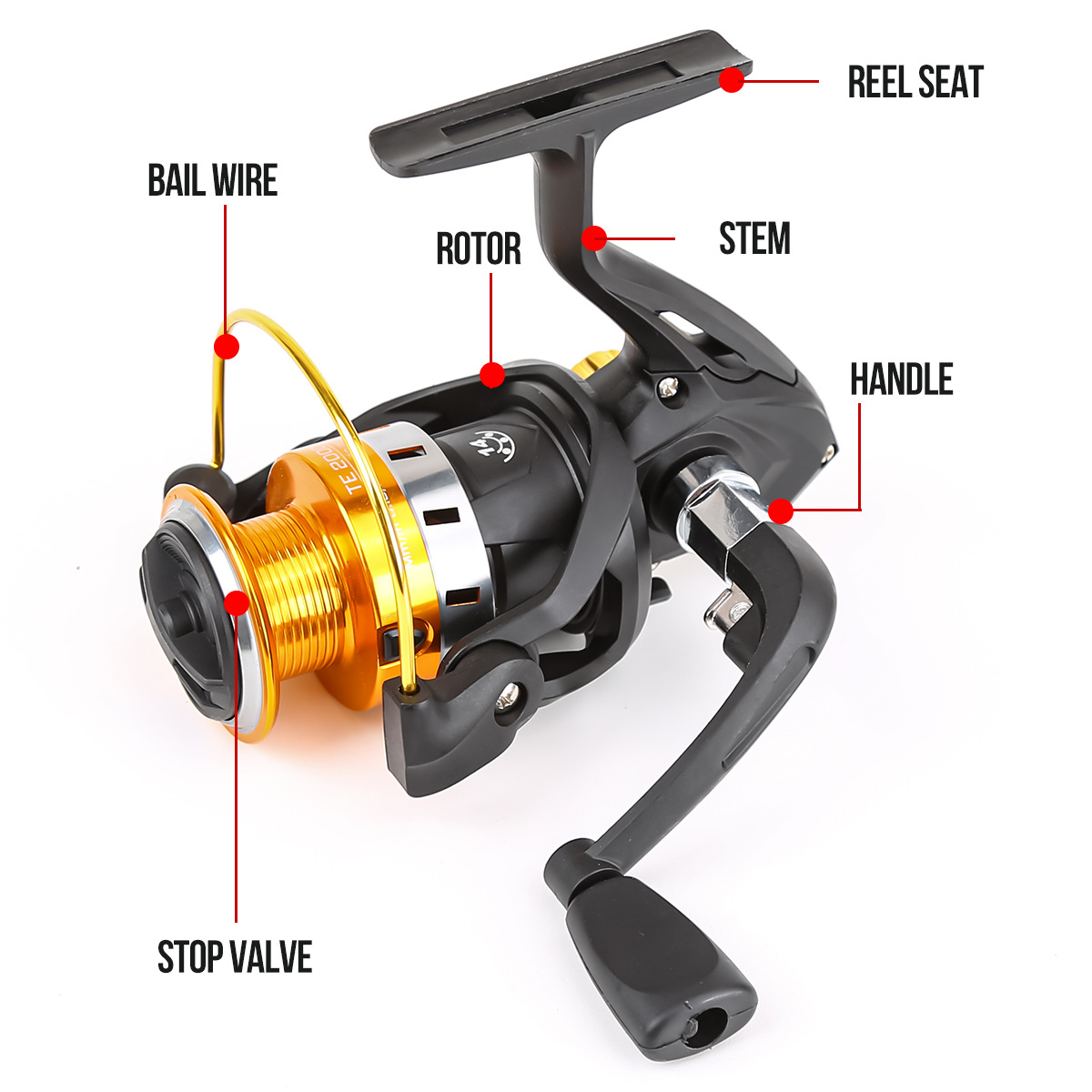 Spinning Reel With Metal Spool - Ice Fishing Line ulasan dan harga